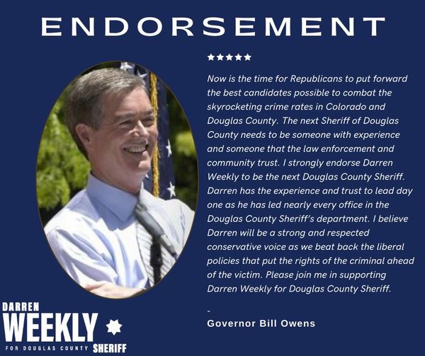 Governor Bill Owens endorsement